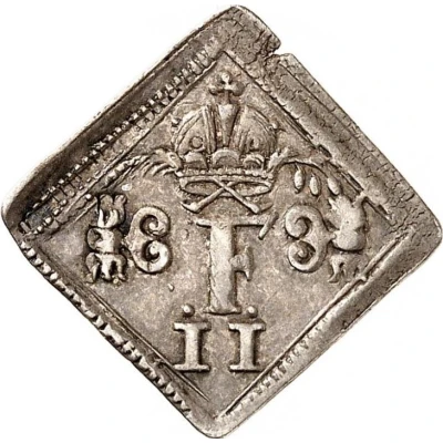 ½ Ducat Coronation; Klippe; Silver pattern strike front