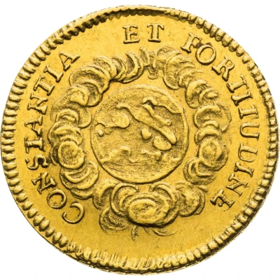 ¾ Ducat Coronation back