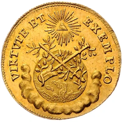 ¾ Ducat Coronation back