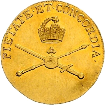 ¾ Ducat Coronation back