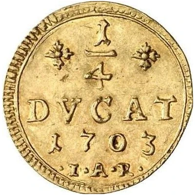 ¼ Ducat - Ernest Louis back