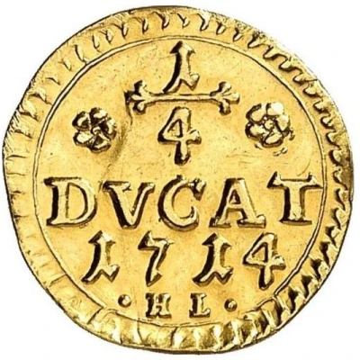 ¼ Ducat - Frederick Adolphus back