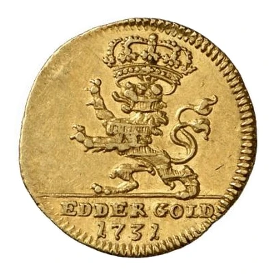 ½ Ducat - Frederick I Edergold Halbdukat back