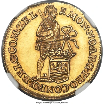 ⅛ Ducat Gold, struck to 1 gold ducat weight front