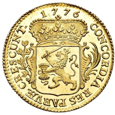 ¼ Ducat Gold, struck to 2.5 ducat weight back