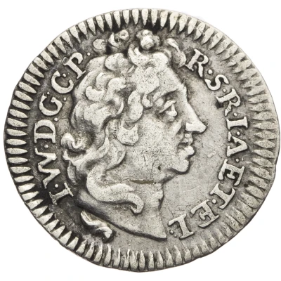 ¼ Ducat - John William II Silver pattern strike front