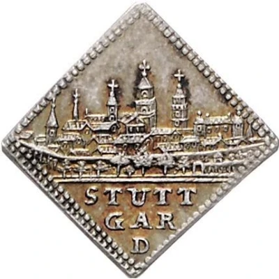 ½ Ducat Klippe; Silver pattern strike; Neue Jahr ND front