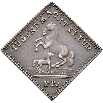 ½ Ducat Klippe; Silver pattern strike ND back