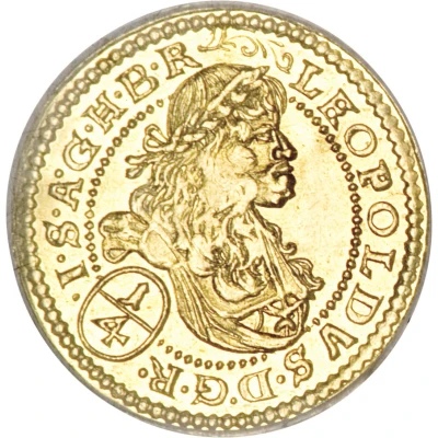 ¼ Ducat - Leopold I Breslau front