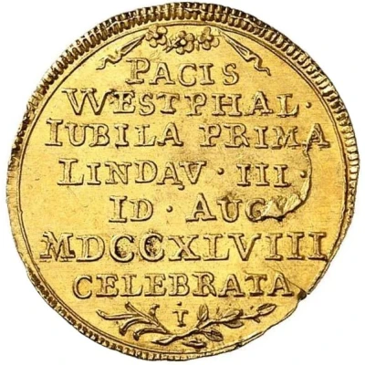 ½ Ducat Peace of Westphalia back