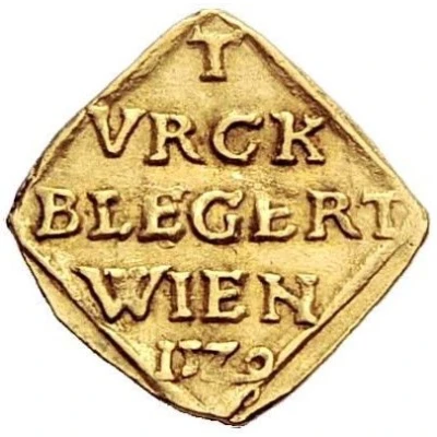 ¼ Ducat Siege coinage back