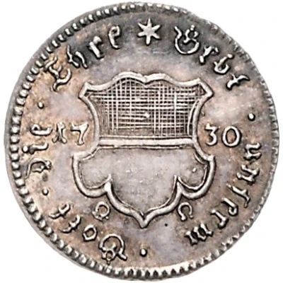 ½ Ducat Silver pattern strike; Augsburg Confession front