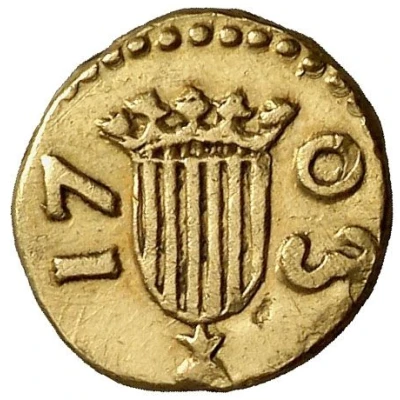 ½ Escudo - Philip V front