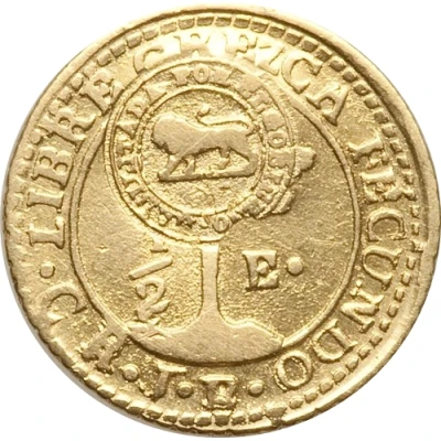 ½ Escudo Type VII Counterstamp ND back