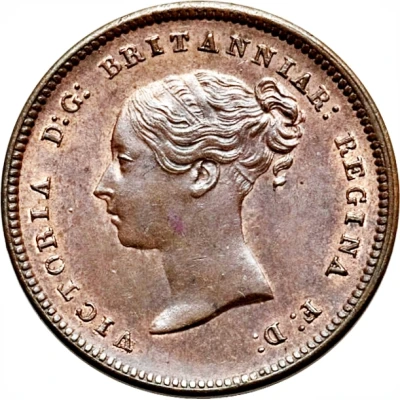 ½ Farthing - Victoria 1st portrait; incl. Colonial front