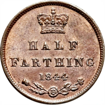 ½ Farthing - Victoria 1st portrait; incl. Colonial back