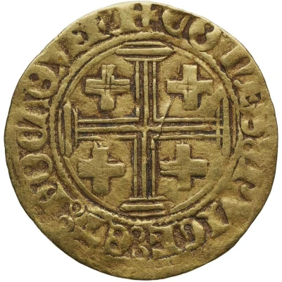 ½ Gold Ecu - Rene of Anjou ND back