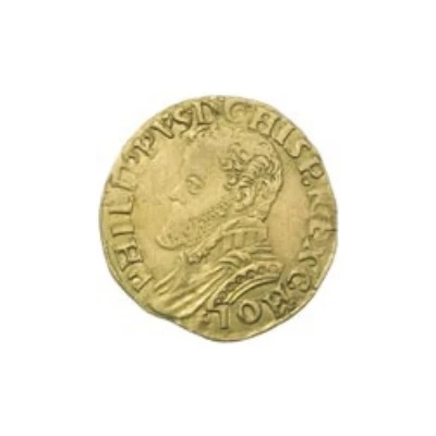 ½ Gold Real - Philip II First type ND front