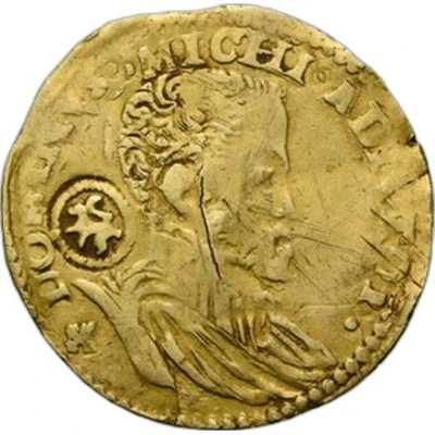 ½ Gold Real - Philip II PHILIPPVS; Countermark A13.2 ND front