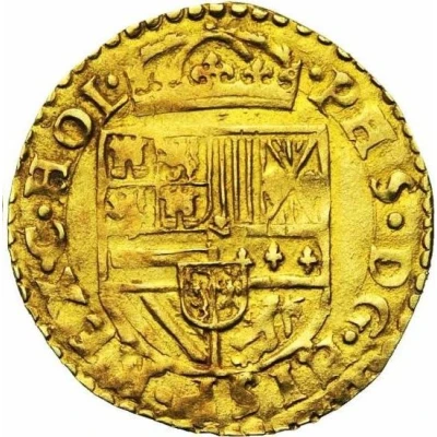 ½ Gold Real - Philip II Second type ND back