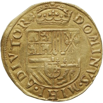 ½ Gold Real - Philip II mule ND back