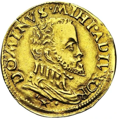 ½ Gold Real - Philip II with Portugal arms front