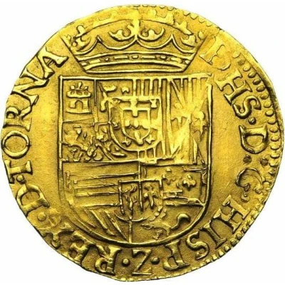 ½ Gold Real - Philip II ND back