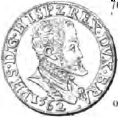 ½ Gold Real - Philip II front