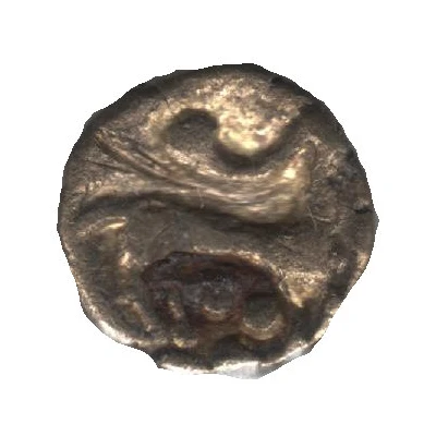 ¼ Gold Stater with circular segments and horse right 80 BC - 50 BC back