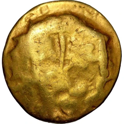 ¼ Gold Stater with crescent 80 BC - 50 BC front