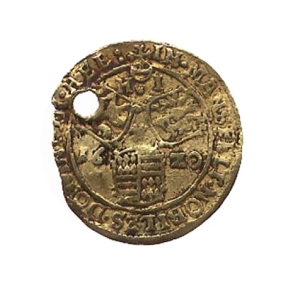 ½ Goldgulden - Volrat VI, Wolfgang III and John George II back