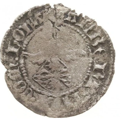 ¼ Groat - Albert of Bavaria Helmet, shield ND front