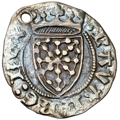 ½ Groat - Charles III ND back