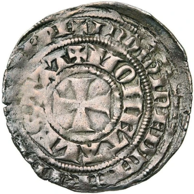 ½ Groat - Hugh of Chalons Statte ND back