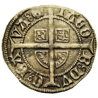 ¼ Groat - Jacqueline and Philip the Good as Regent ND back