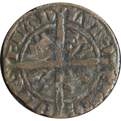 ½ Groat - Louis I of Nevers Ghent ND back