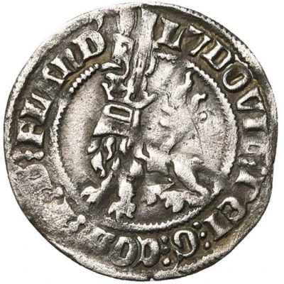 ½ Groat - Louis II de Male ND front