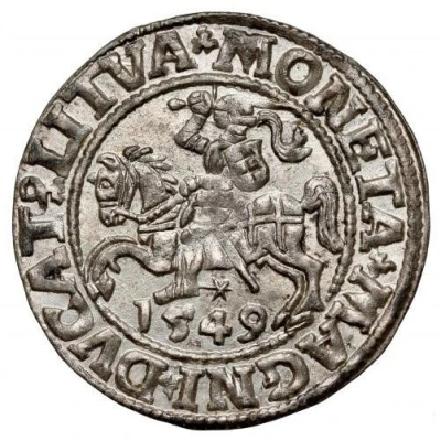 ½ Groat - Sigismund II Augustus 2d eagle back