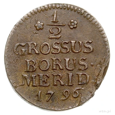 ½ Grossus - Frederick William II back