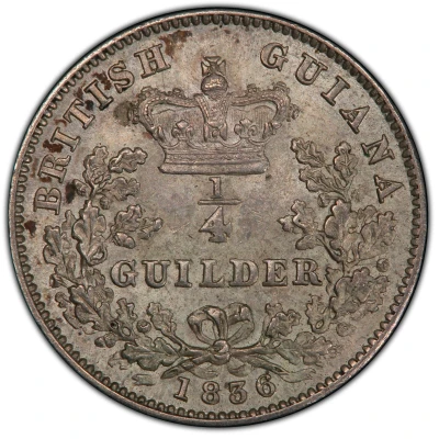 ¼ Guilder - William IV back