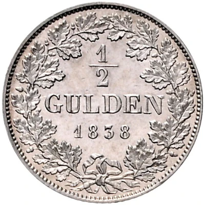 ½ Gulden - Charles Anthony back