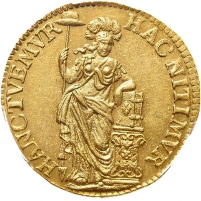 ½ Gulden Gold pattern back