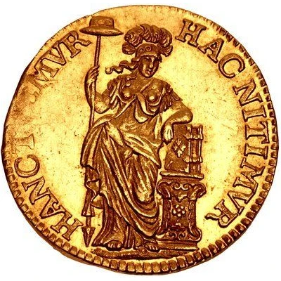 ½ Gulden Gold back