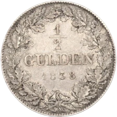 ½ Gulden - Louis William back