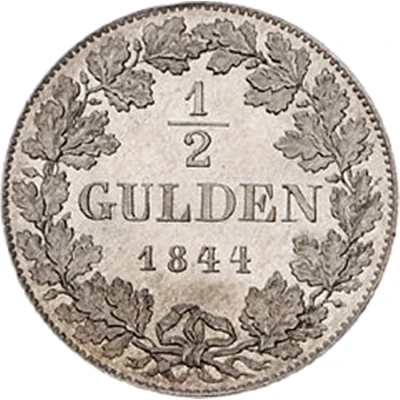 ½ Gulden - Philip August back