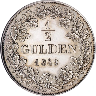 ½ Gulden back