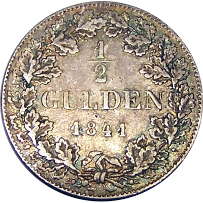 ½ Gulden back