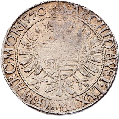 ½ Guldenthaler - Maximilian II Vienna back