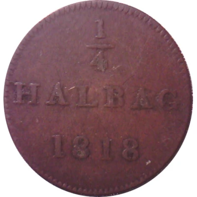 ¼ Halbag Judenpfennig back