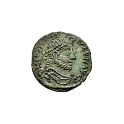 Æ In the name of Julian II; Two stars above bull; bearded bust front